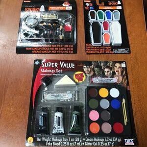 Halloween Makeup Sets/Kits New 3 sets